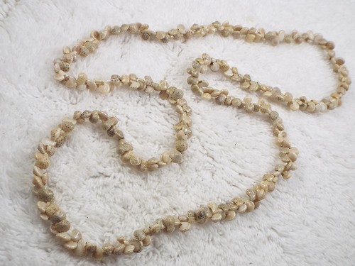 Mini shell bead necklace - bead,