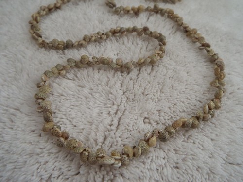 Brown mini shell necklace - shell,