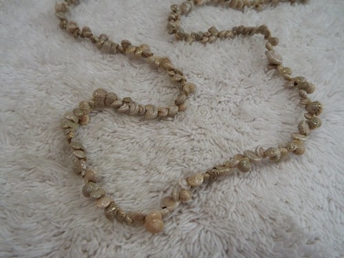 Taupe mini shell necklace - mini,